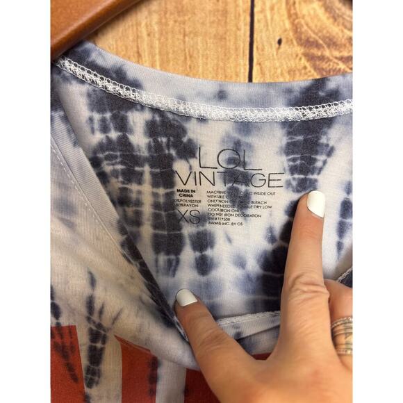 LOL Vintage USA Muscle Tank Tie Dye Women's Size XS - Picture 3 of 4